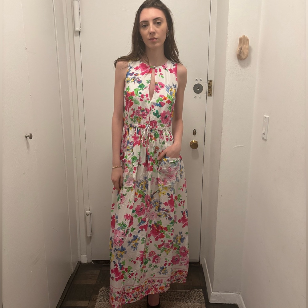 Ermanno Scervino Multicolor Floral Dress